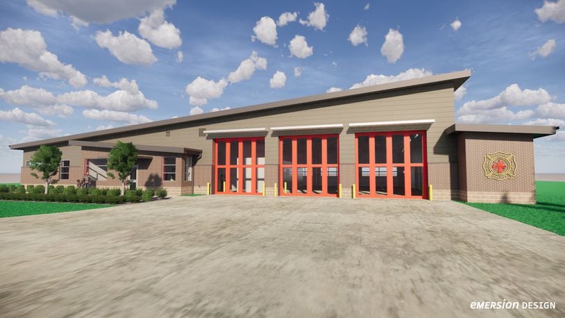 Rendering of new Fire Station 73 on Duff Drive in West Chester Twp.