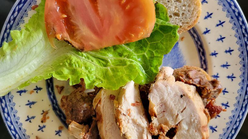 When you have turkey leftovers this Thanksgiving, consider an Oxford club sandwich composed entirely with local ingredients: Slices of Bowman & Landes turkey, Smoking Goose bacon from Indiana, and lettuce from Kristi Hutchinson’s 5 Oaks Organics or Jennifer Bayne’s 7 Wonders Farm. CONTRIBUTED