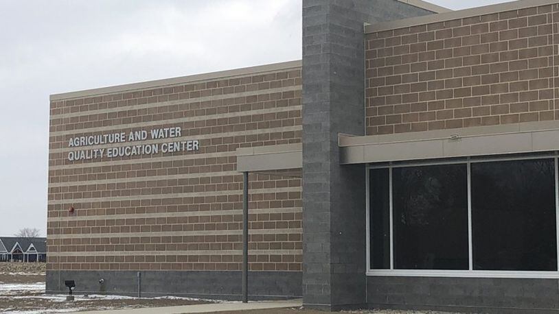 The new agriculture and water quality center on Wright State University’s Lake Campus in Celina. The new facility is scheduled to open on Friday.