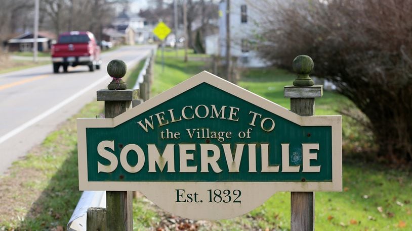 Voters from the village of Somerville will decide during the March 15 election if they will stay as a village of less than 300 people or dissolve. GREG LYNCH / STAFF