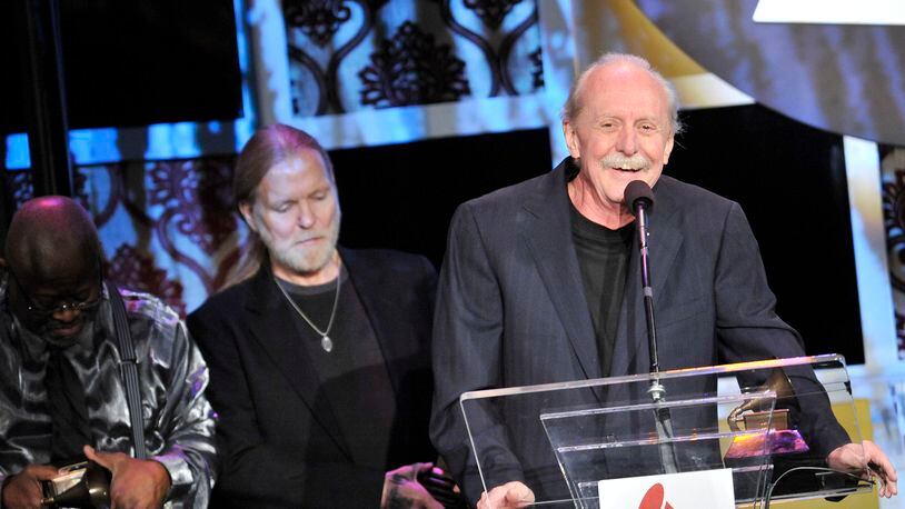 Butch Trucks recieves his award at the 54th Annual Grammy Special Merit Awards at The Wilshire Ebell Theatre on February 11, 2012 in Los Angeles, California. (Photo by Toby Canham/Getty Images)