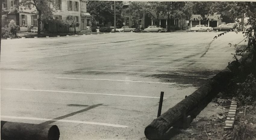 Ludlow Street parking lot, July, 1956. JOURNAL-NEWS PHOTO ARCHIVE