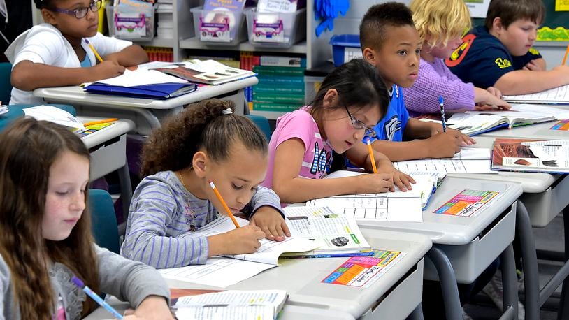 The annual state report cards grading Ohio public schools are expected to be released Thursday. The report cards are largely based on state exams that students took in spring 2017. STAFF FILE PHOTO