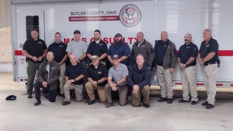 A team of emergency responders from 11 Butler County agencies have been deployed through the Butler County Emergency Management Agency to help stage rescue efforts when Hurricane Ian hits Florida. CONTRIBUTED