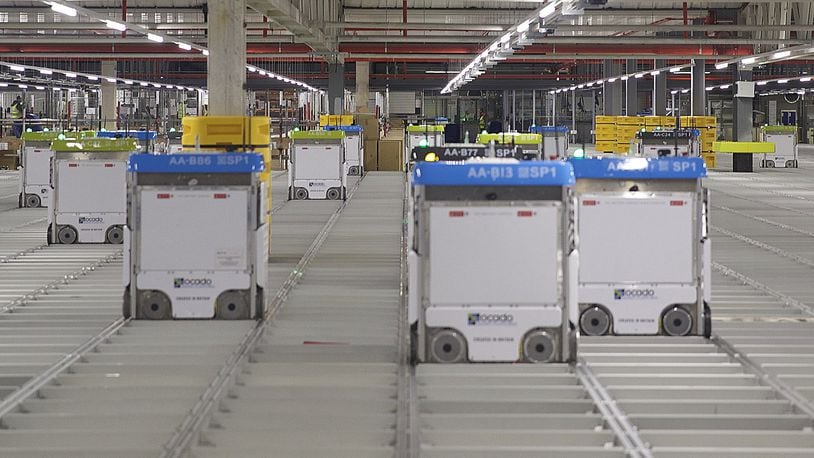 The Ohio Tax Credit Authority voted Monday, Dec. 10, 2018, to approve an 8-year, 1.362 percent tax credit for Kroger’s $55 million robot-powered facility in Monroe. The project, a partnership with British online grocer Ocado, would be America’s first automated warehouse and Kroger’s first customer fulfillment center. CONTRIBUTED