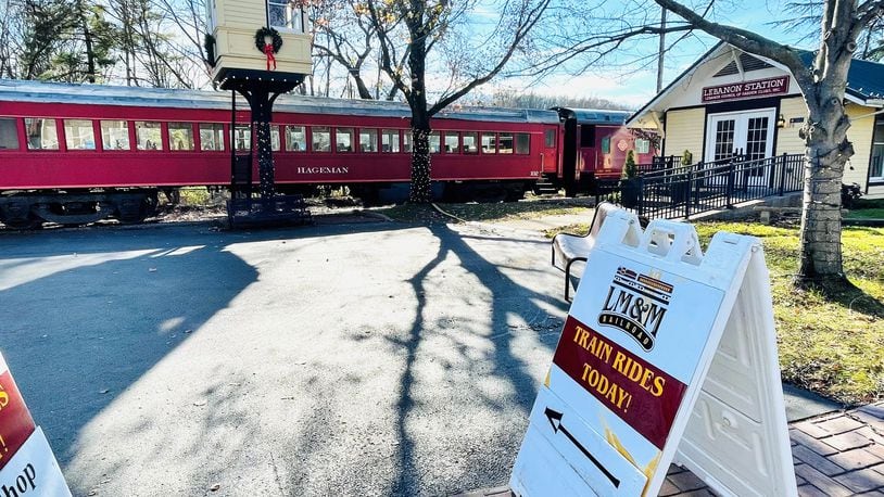 Tens of thousands of people watched the annual horse-drawn carriage parade and festival in downtown Lebanon, Ohio on Sat., Dec. 4, 2021. The LM&M Railroad was empty of passengers while the parade occurred. FILE PHOTO