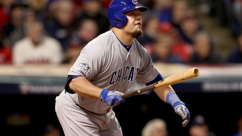 Middletown native Kyle Schwarber missed nearly the entire 2016 season with injury but returned for the World Series, helping the Chicago Cubs to the championship. (Photo by Elsa/Getty Images)