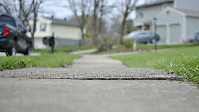 About a quarter of the city will have sidewalks repaired in 2019. MICHAEL D. PITMAN/FILE