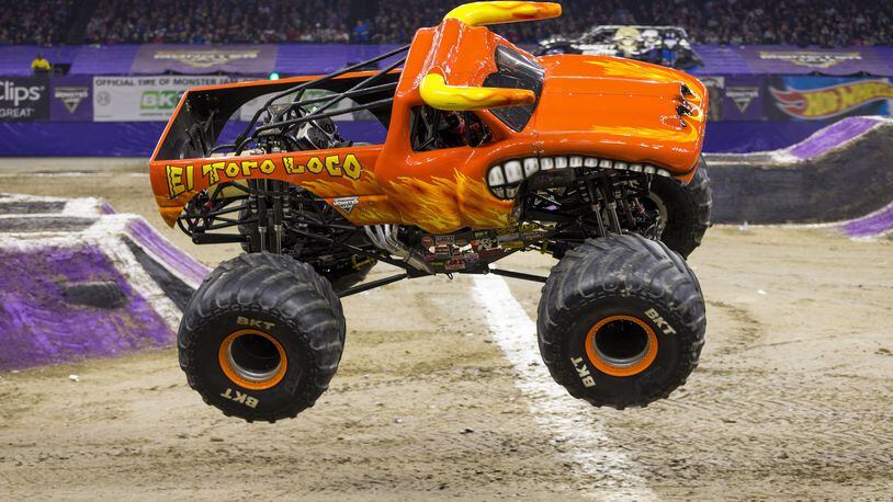 Kayla Blood will be showcasing her driving prowess at the Wright State University Nutter Center behind the wheel of El Toro Loco as Monster Jam races into town for three shows Dec. 7-8. CONTRIBUTED