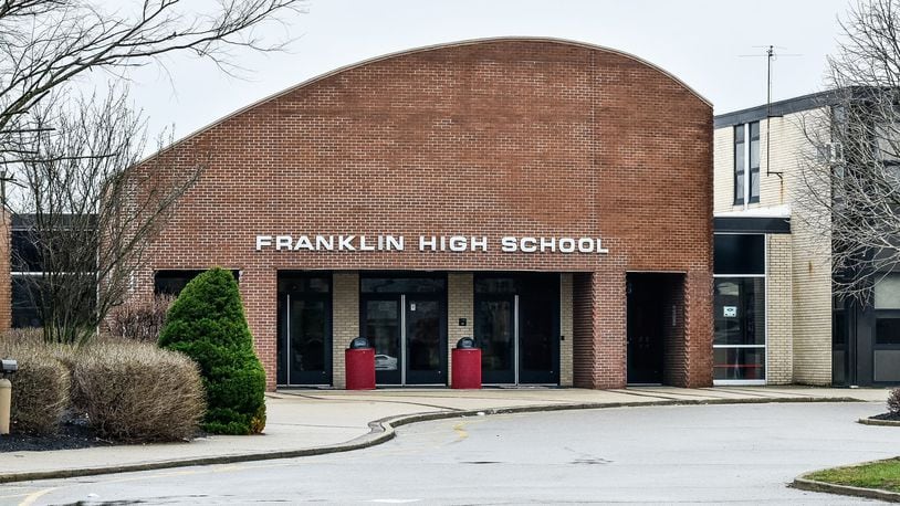 A lockdown was imposed at Franklin High School and Junior High School Friday morning after an airsoft gun holster was found on a school bus following the junior high route. The holster was found by the bus driver conducting a post-route inspection of the bus. Franklin police were contacted and investigated the incident. Police said they will be forwarding their report to the Warren County Prosecutor's Office to determine if any charges should be filed with Warren County Juvenile Court. The junior high school student is also facing school discipline. STAFF FILE PHOTO