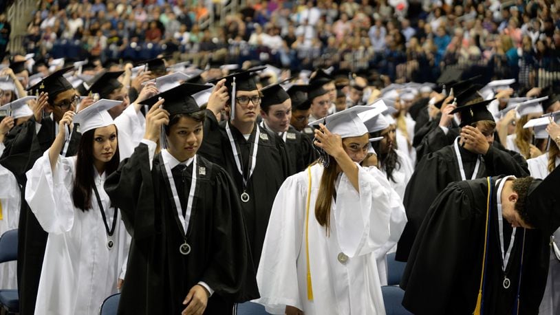 It’s the season of tassel flips as Butler and Warren county high schools hold their commencement services for graduating seniors. (File photo/Journal-News)
