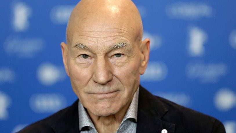 In this Friday, Feb. 17, 2017 file photo, actor Patrick Stewart attends a press conference for the film 'Logan' at the 2017 Berlinale Film Festival in Berlin, Germany. (AP Photo/Michael Sohn, File)