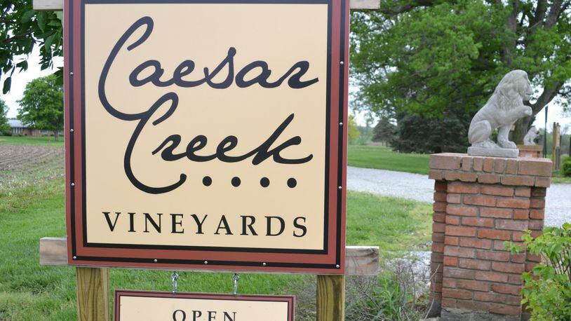 The entrance to Caesar Creek Vineyards. Staff photo by Mark Fisher