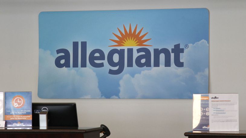 Check-in for Allegiant is closed on Tuesday, Wednesday and Saturday when the airline does not offer flights from Dayton. The loss of some additional Allegiant flights from Dayton is adding to the decline of passengers using the Dayton Airport over the past 26 months. TY GREENLEES / STAFF