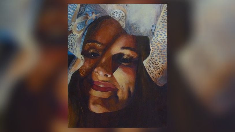 Abigail McDonnell of Lakota West High School was named as the grand-prize winner for the 2020 8th Congressional District art competition. Pictured is her work, “Happiness.” PROVIDED