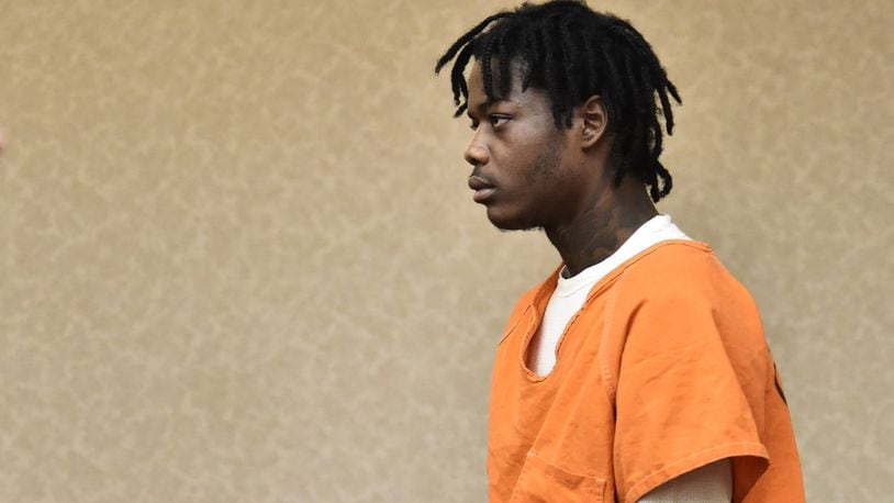 Mezahn Demarco Amison, charged with murder and felonious assault in the shooting death of Zachariah Wallace, 17, in Middletown, appeared in Butler County Common Pleas Court Thursday, Jan. 23, 2020 in Hamilton. NICK GRAHAM / STAFF