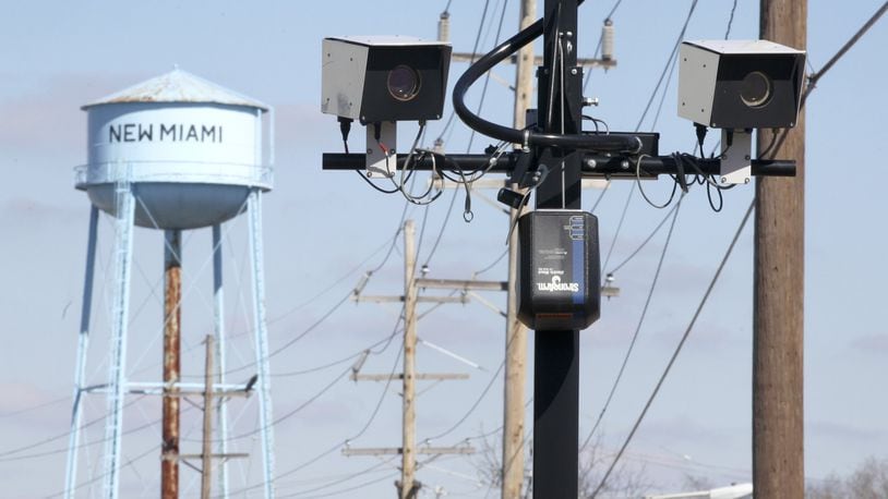 The village of New Miami was ordered to shut down its speed cameras over a year ago. GREG LYNCH / STAFF FILE PHOTO