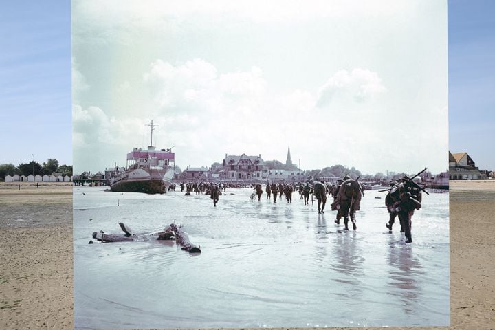 Photos: D-Day invasion then and now