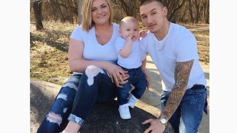 Alexa Perry, her son Daxton, age 2, were killed in a crash at Ohio 73 and Jacksonburg Road on Oct. 11. Father Dalton Perry remains hospitalized SUBMITTED