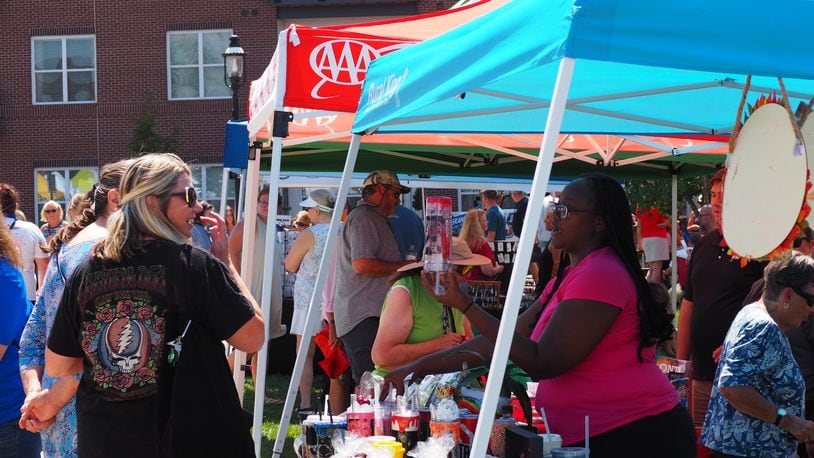 Hamilpalooza is a family-friendly, one-day event that offers dozens of vendor booths, food trucks, music, and more. Pictured is a shot from the crowd at the 2022 Hamilpalooza at Marcum Park and parts of downtown Hamilton. FILE PHOTO/ANANTH RAMAN (CONTRIBUTOR)