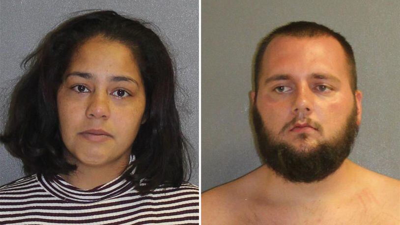 Yajaira Tirado, 28, and Jacob Krueger, 25, were arrested on child neglect charges.