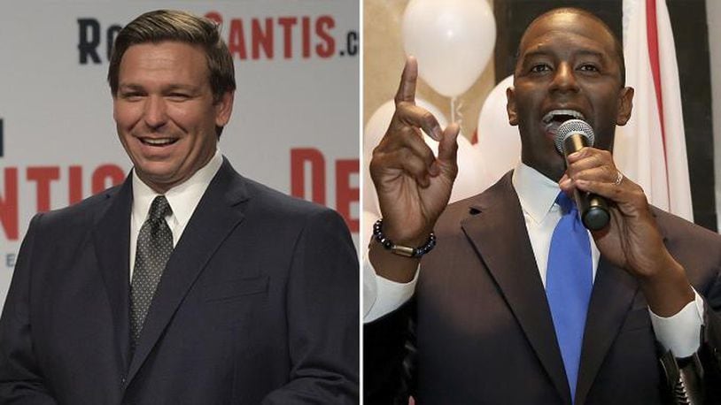 Republican U.S. Rep. Ron DeSantis, who was endorsed by President Donald Trump, will face Tallahassee Mayor Andrew Gillum, a progressive Democrat, in the November election.