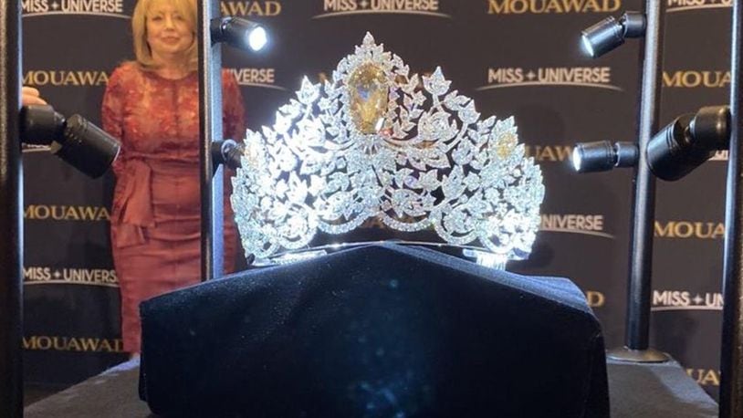 The Mouawad Power of Unity Crown, worth $5 million and set with 167 karats of diamonds, will be used to crown Miss Universe in Atlanta on Sunday.