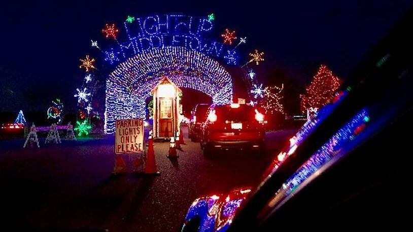 Light Up Middletown, a drive-through holiday lights display, opens Thanksgiving night and runs through Dec. 31.