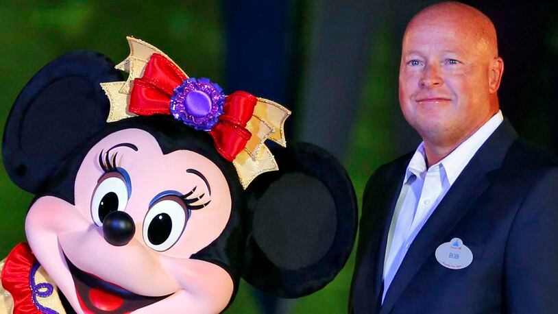 Bob Chapek was named Disney's CEO, replacing Bob Iger, effective immediately, the company announced Tuesday.
