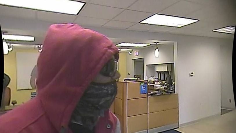 A bank robber, described as a light-skinned black male by witnesses, stole an undisclosed amount of cash from First Financial Bank on South Gilmore Road in Fairfield.