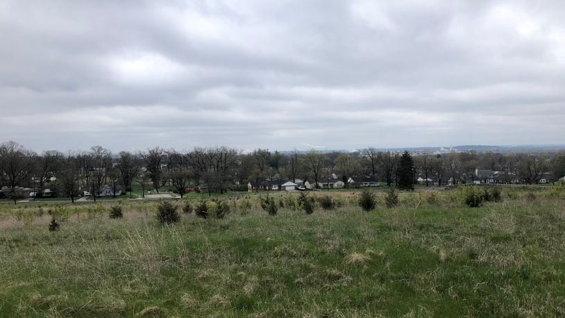 These 16 acres, located behind the former Middletown Regional Hospital, may be home to 50 homes in a housing development if City Council approves plans. RICK McCFABB/STAFF