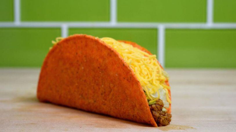 The Doritos Locos Taco continues to be a best seller for Taco Bell.  (Photo by Joshua Blanchard/Getty Images for Taco Bell)