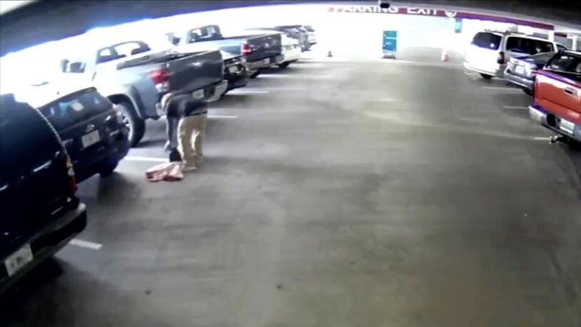 The two men have allegedly broken into at least 10 cars inside the parking deck since June 15 (WSBTV.com)