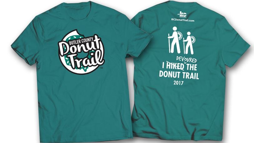Ohio’s popular Butler County Donut Trail released its official 2017 T-shirt design on Feb. 15. CONTRIBUTED