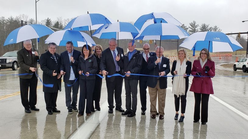 A new $40 million full-access interchange system opening today along Interstate 71 in Warren County is aimed at increasing economic growth and providing easier access for area businesses and residents. NICK GRAHAM / STAFF