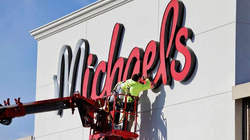 Michaels is expected to open in February in the Eastgate Plaza on Roosevelt Boulevard in Middletown. NICK GRAHAM/STAFF