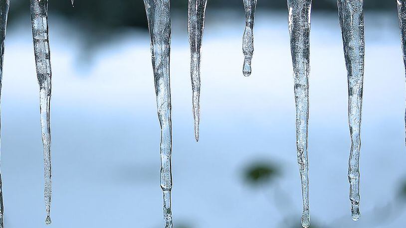 Stock photo of icicles.