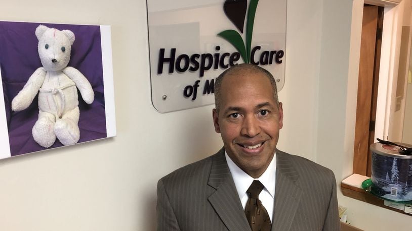 Vaugh Lewis, 58, of Hamilton, recently was named chaplain at Hospice Care of Middletown, replacing June Deaton who retired. RICK McCRABB/STAFF