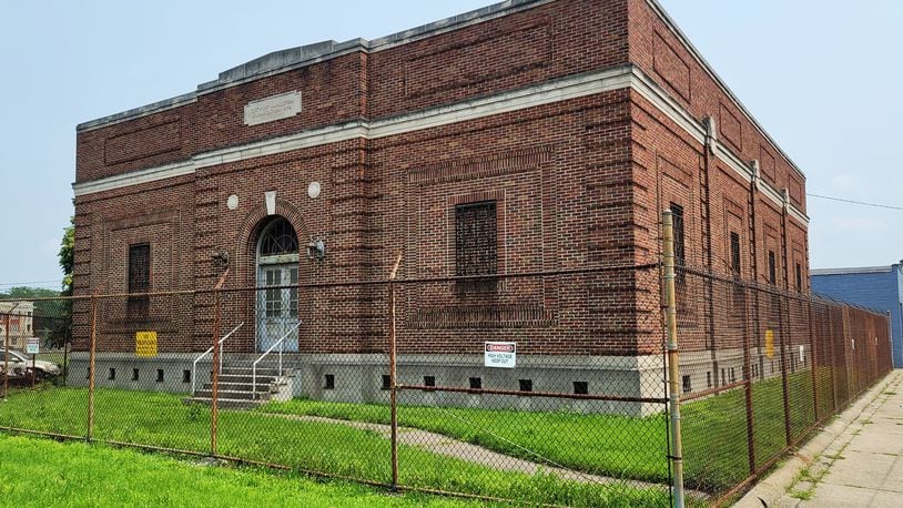 The former electric substation at 514 Maple Ave. in Hamilton could be redeveloped. NICK GRAHAM / STAFF