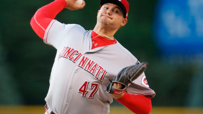 DENVER, CO - MAY 25: Sal Romano #47 of the Cincinnati Reds pitches against the Colorado Rockies in the first inning at Coors Field on May 25, 2018 in Denver, Colorado. (Photo by Joe Mahoney/Getty Images)