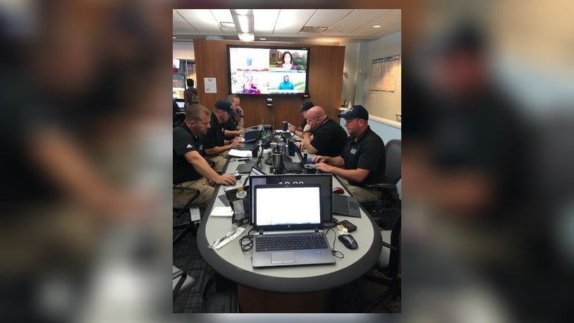 Butler County Incident Management Team deployed at the State Emergency Operations Center in Tallahassee, Florida, helping coordinate relief for Hurricane Dorian.