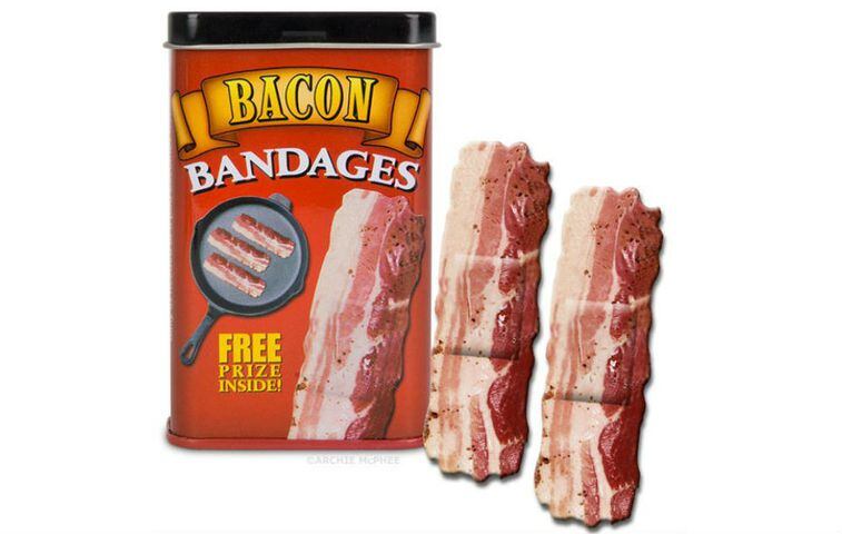 Holiday gag gifts: Bacon bandages