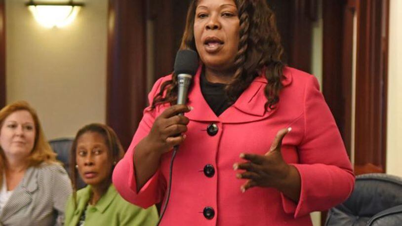 Florida Sen. Daphne Campbell appeared at a candidates forum Thursday in North Miami Beach.