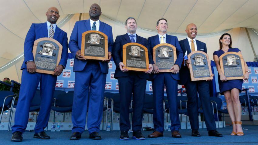 Photos: Edgar Martinez, Mariano Rivera inducted into Baseball Hall of Fame