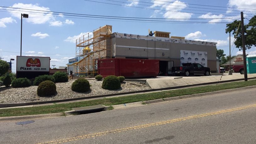 A former Marco’s Pizza location on South Breiel Boulevard will be the location of the area’s newest Dunkin’ Donuts store. The new store is expected to open in mid-October according to a Dunkin’ Donuts corporate official. ED RICHTER/STAFF