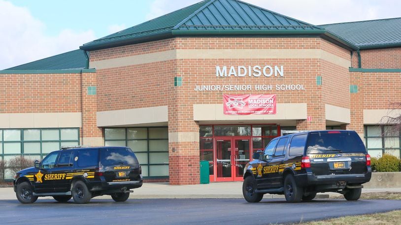 The Madison Schools have filed an appeal of the 12th District Court of Appeals decision peace officer training is required for armed staff to the Ohio Supreme Court. A group of parents sued the district over the school board’s policy plan to arm school staffers. The district was the site of a 2016 student shooting that wounded three students. STAFF FILE/2016