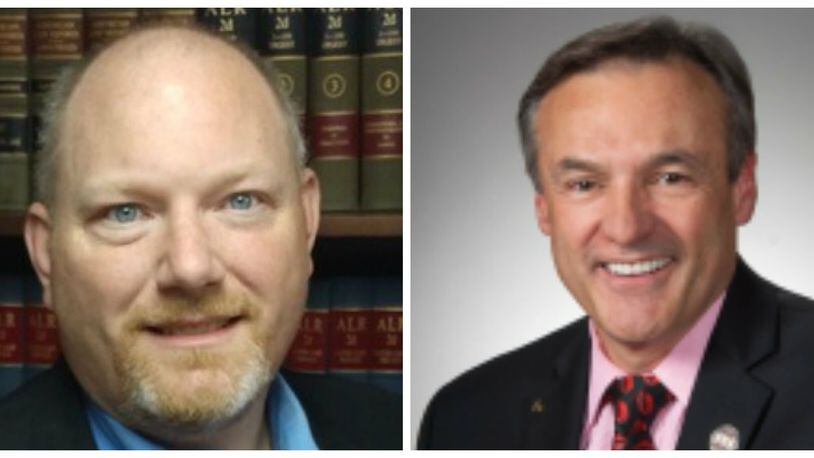 Democrat Jim Staton is running against Rep. Scott Lipps, R-Franklin, right, for the District 62 seat in the Ohio House of Representatives.