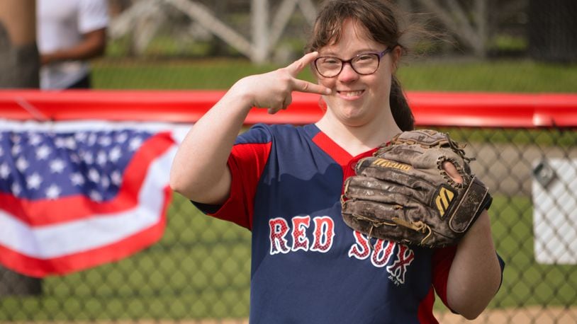 Pictured is MJ Conroy, a player at the Miracle League of the South Hills in suburban Pittsburgh. The MLSH organization will travel to Fairfield on July 23 to play in the inaugural Miracle Series at The Joe Nuxhall Miracle League Fields. PROVIDED/MIRACLE LEAGUE OF THE SOUTH HILLS