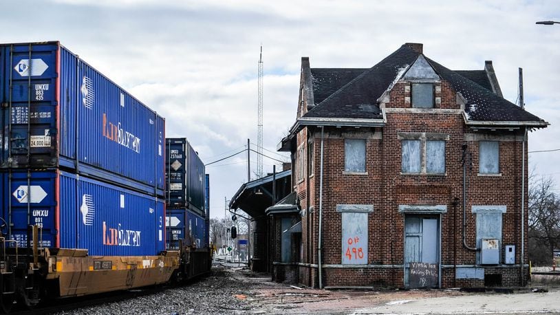 Mayor Pat Moeller doesnâ€™t want CSX to demolish the historic train passenger station located along South Martin Luther King Jr. Boulevard in Hamilton. NICK GRAHAM / STAFF