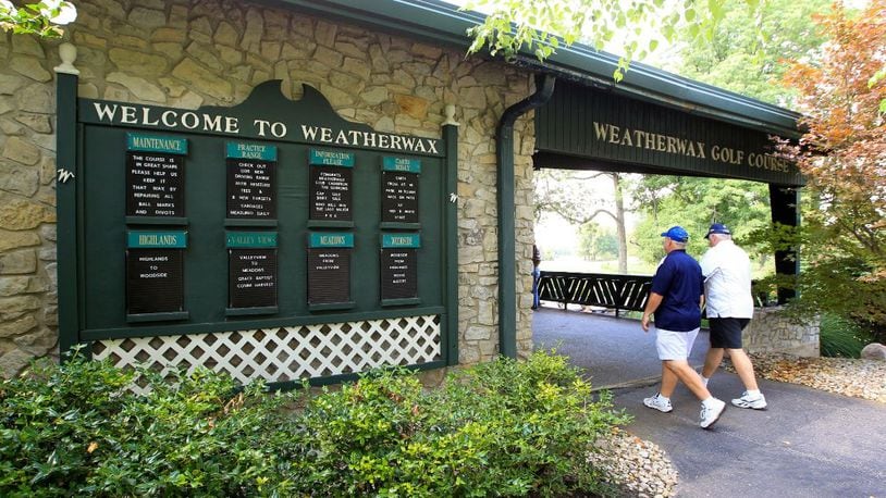 Golfers arrive at Weatherwax Golf Course in Middletown. MetroParks of Butler County announced Sept. 23, 2015, it has acquired the golf course at 5401 Mosiman Road and plans to combine it with the adjacent Sebald Park to create the new Elk Creek MetroPark. STAFF FILE / NICK DAGGY